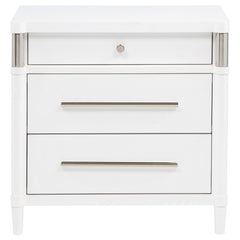 Gracemont 3-drawer Bedroom Nightstand Bedside Table White