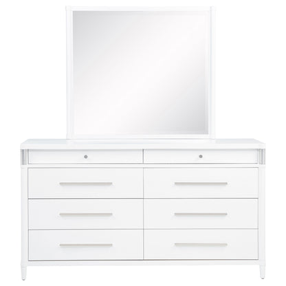 Gracemont 8-drawer Bedroom Dresser with Mirror White
