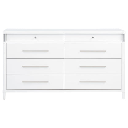 Gracemont 8-drawer Bedroom Dresser Cabinet White