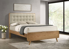 Robyn Wood  Platform Bed Dark Walnut