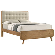 Robyn Wood  Platform Bed Dark Walnut