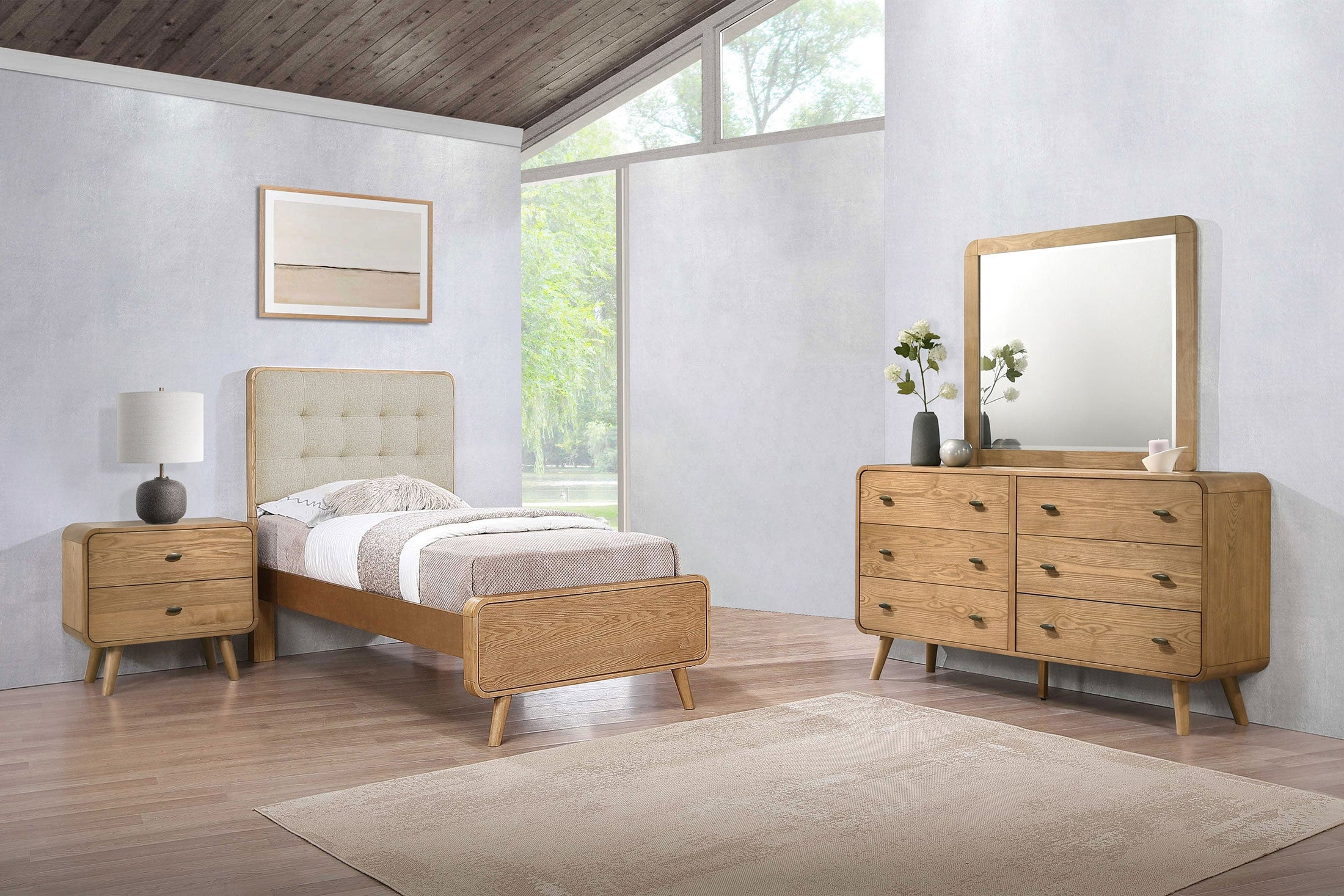 Robyn  Bedroom Set Dark Walnut