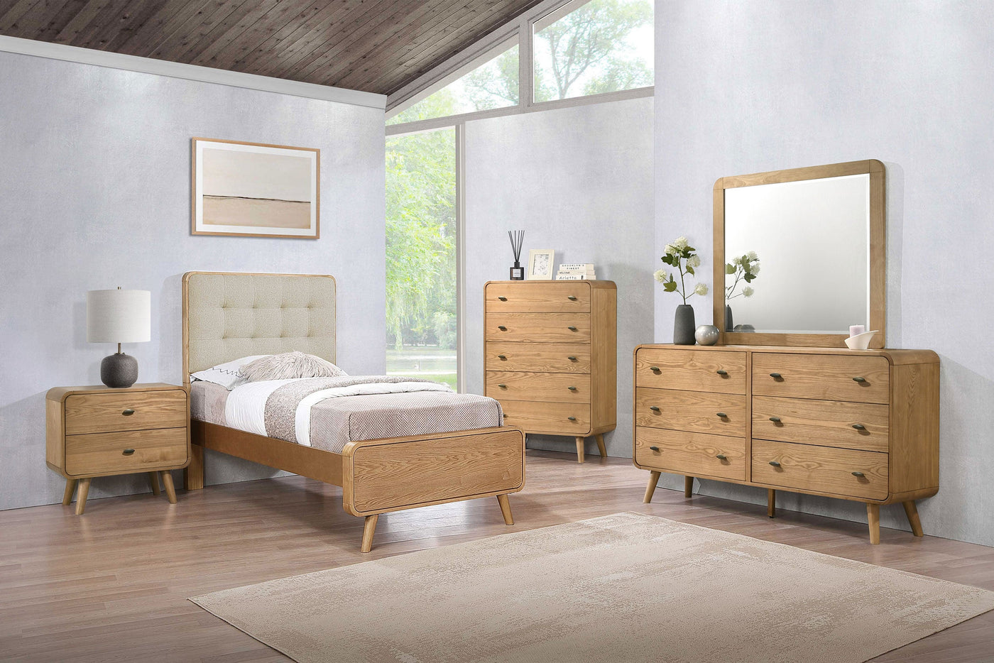 Robyn  Bedroom Set Dark Walnut