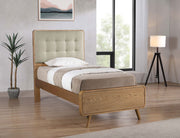 Robyn Wood  Platform Bed Dark Walnut