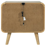 Robyn 2-drawer Nightstand Bedside Table Dark Walnut