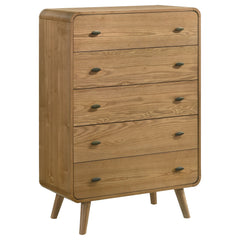 Robyn 5-drawer Bedroom Chest of Drawers Dark Walnut