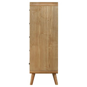 Cómoda de dormitorio Robyn de 5 cajones en nogal oscuro