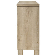 Oakglen 6-drawer Bedroom Dresser and Mirror Weathered Oak