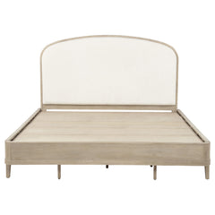 Lucaire Queen Upholstered Panel Bed Sandstone