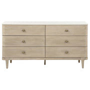 Lucaire 6-drawer Dresser Cabinet Sandstone