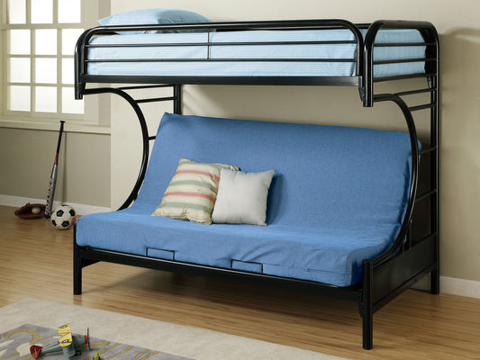 Montgomery Metal Over Futon Bunk Bed Black