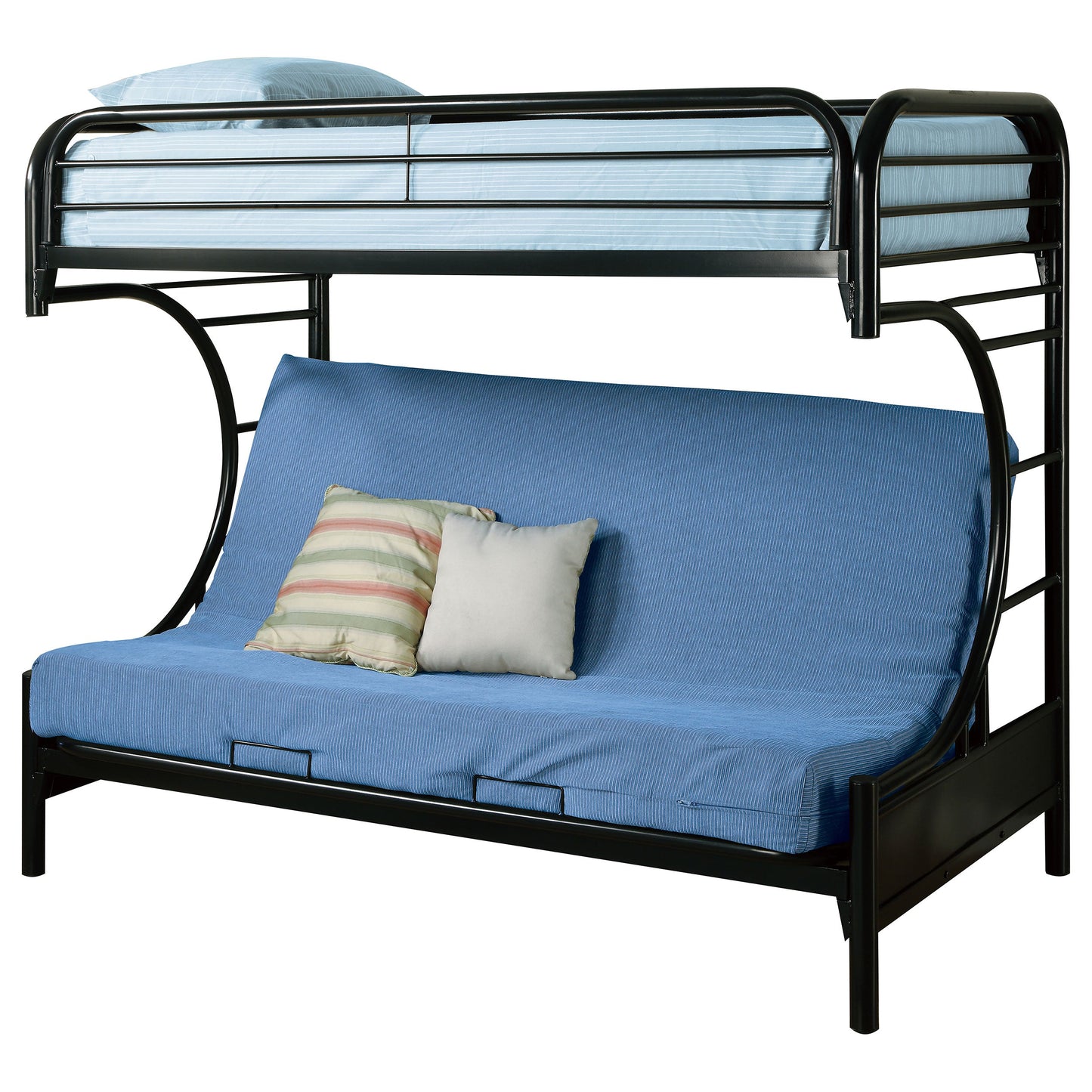 Montgomery Metal Over Futon Bunk Bed Black