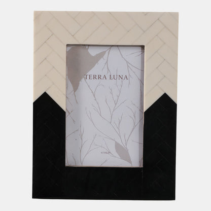 Herringbone 2 Tone Photo Frame