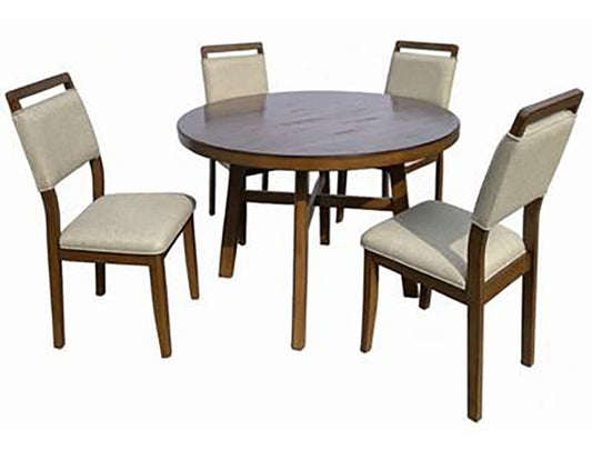 Blanche Round Dining Table Brown