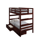 Promo Shaker Twin over Twin Bunkbed with Dual Underbed Drawers
