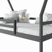 A-Frame Modern House Bed with Dual Underbed Drawers