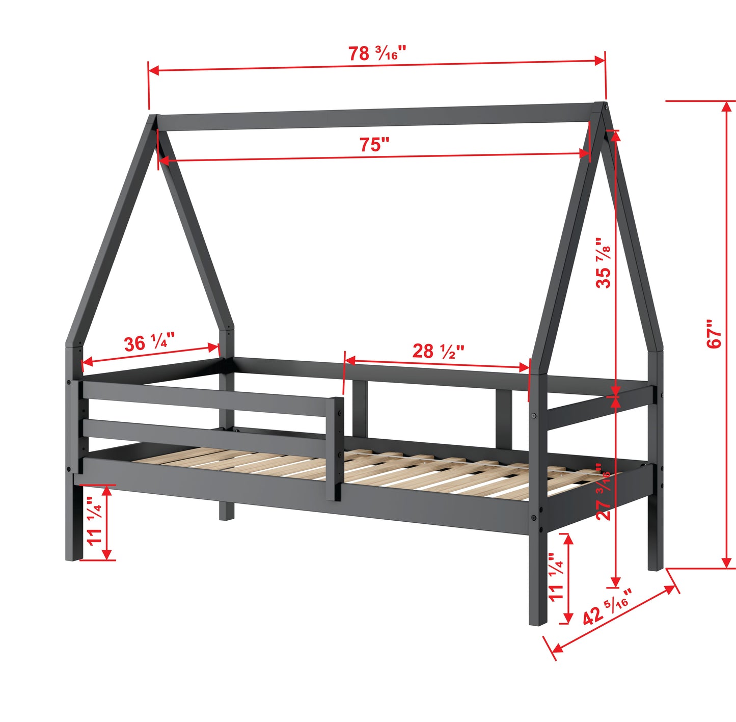 A-Frame Modern House Bed