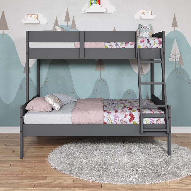 Low Board Panel Twin Over Full Bunkbed