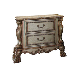 Dresden 31"H 2 Drawers Nightstand – Classic Elegance