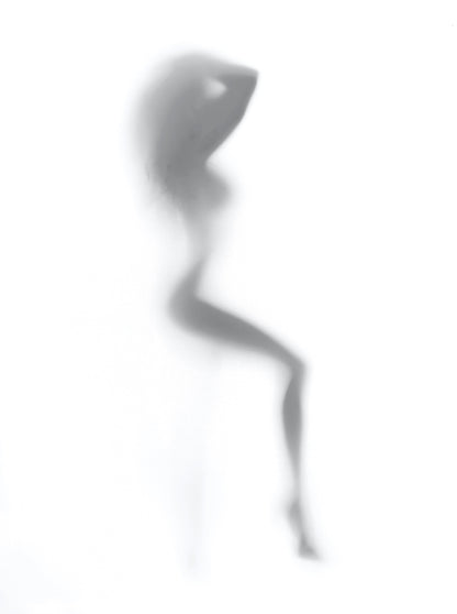 ''Whispered Silhouette Minimalist Art'' Hand-painted Wrapped Canvas