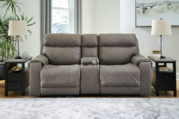 Starbot Power Reclining Sectional Loveseat with Console