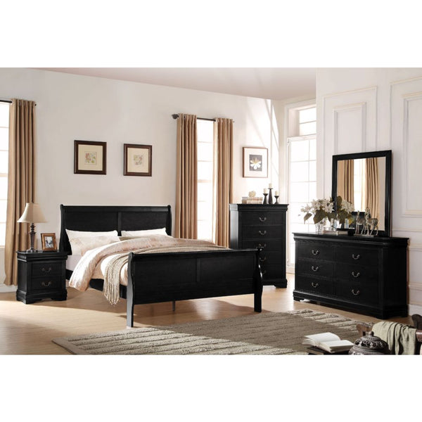 Louis Phillipe Queen 4PC Bedroom Set