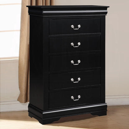 Louis Philippe Chest Black Finish