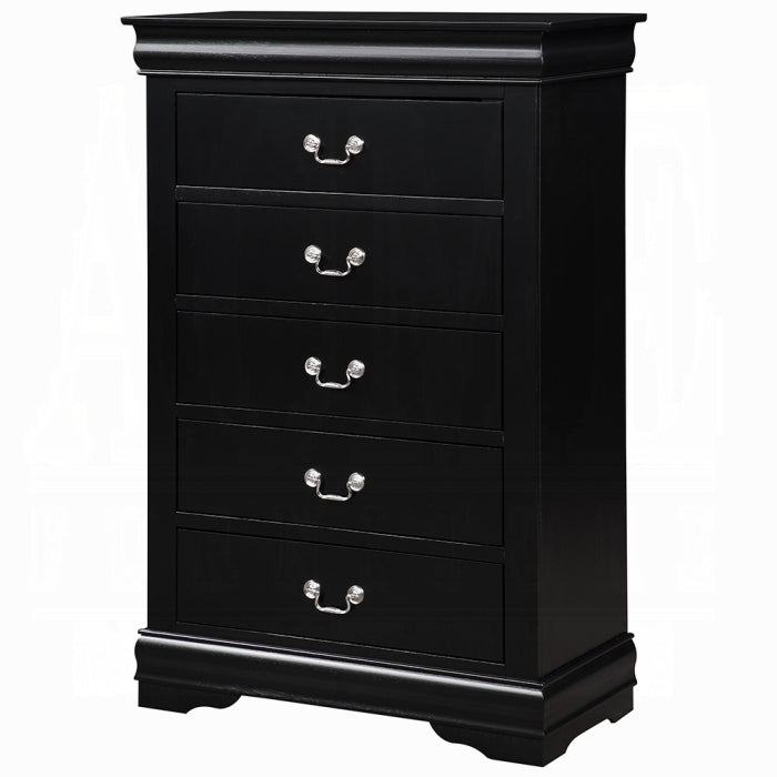 Louis Philippe Chest Black Finish