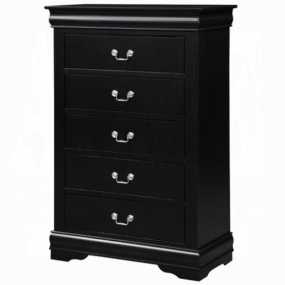 Louis Philippe Chest Black Finish
