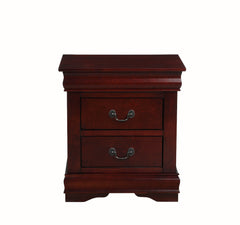 Mesita de noche Louis Philippe de 24" de alto