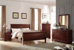 Louis Philippe 4PC Queen Bedroom Set