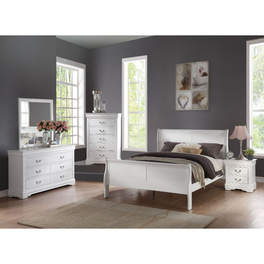 Louis Philippe Queen 4PC Bedroom Set
