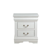 Mesita de noche Louis Philippe de 24" de alto