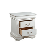 Mesita de noche Louis Philippe de 24" de alto