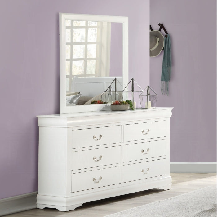 Louis Philippe Queen 4PC Bedroom Set