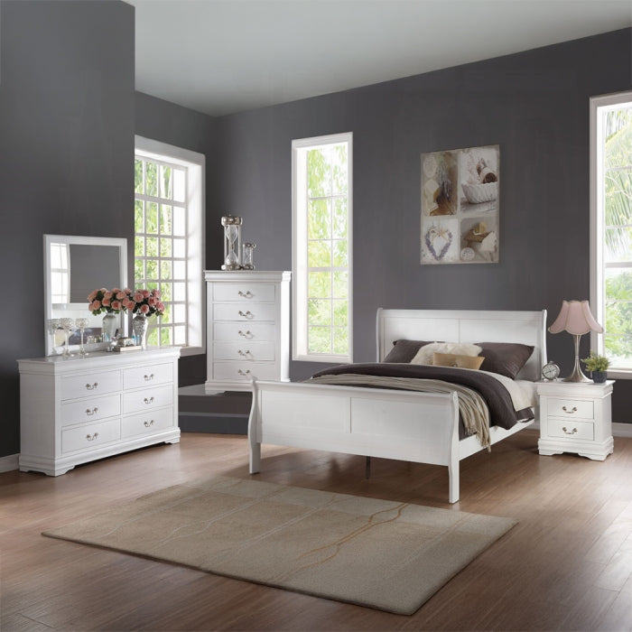 Louis Philippe Queen 4PC Bedroom Set
