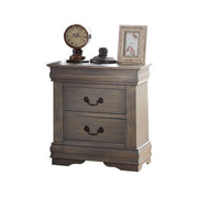 Mesita de noche Louis Philippe de 24" de alto