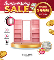 Juego de tocador Sofia Pink