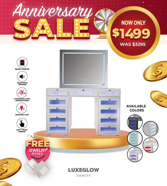 LuxeGlow Vanity Set + Free Jewelry Insert