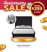 Sasha Diamond 6Ft Upholstered Bed