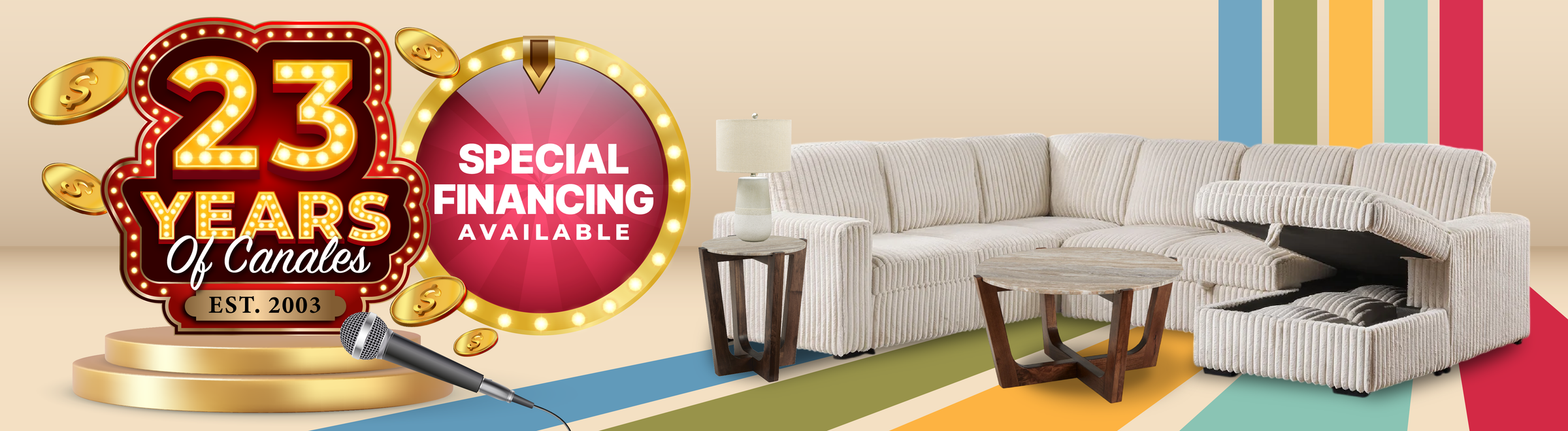 Canales Furniture 23rd Anniversary Sale