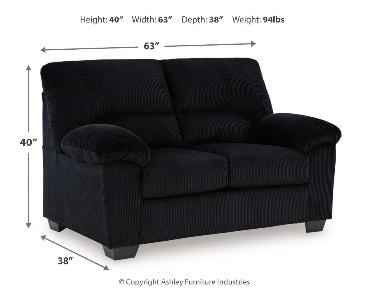 Conjunto de sofá y loveseat SimpleJoy