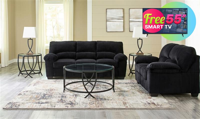 SimpleJoy 8PC Living Room Set + Smart TV Free Package