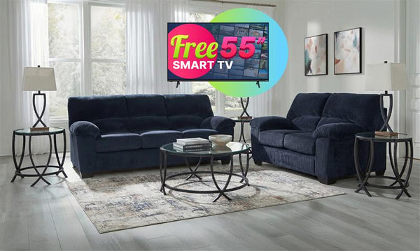 SimpleJoy 8PC Living Room Set + Smart TV Free Package