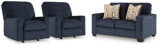 Aviemore Loveseat & Two Recliner