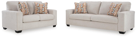 Aviemore 2PC Living Room Set in Stone