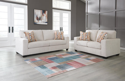 Aviemore 2PC Living Room Set in Stone
