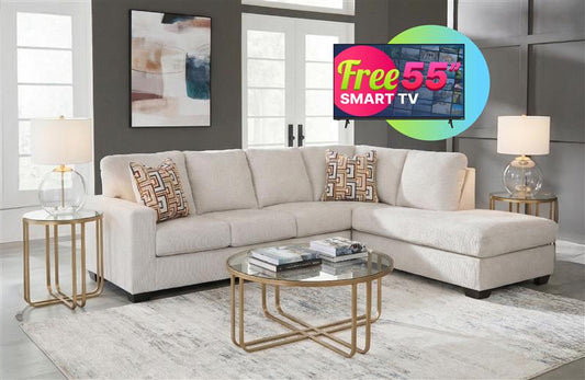 Aviemore 8PC Living Room Set + Free Smart TV Package