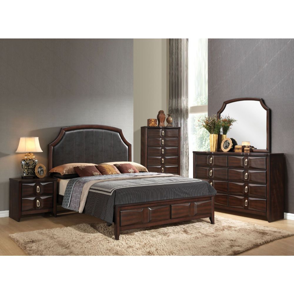 Cama Queen tapizada Lancaster