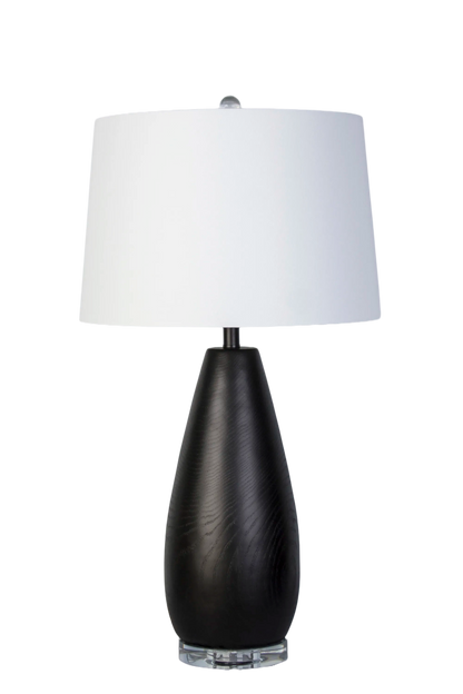 Obsidian Drift Concrete & Crystal Table Lamp (Case Pack 2)